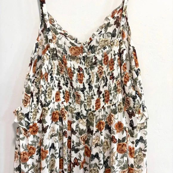 Torrid Sleeveless Floral Butterfly Open Front Top Dress - Picture 12 of 16